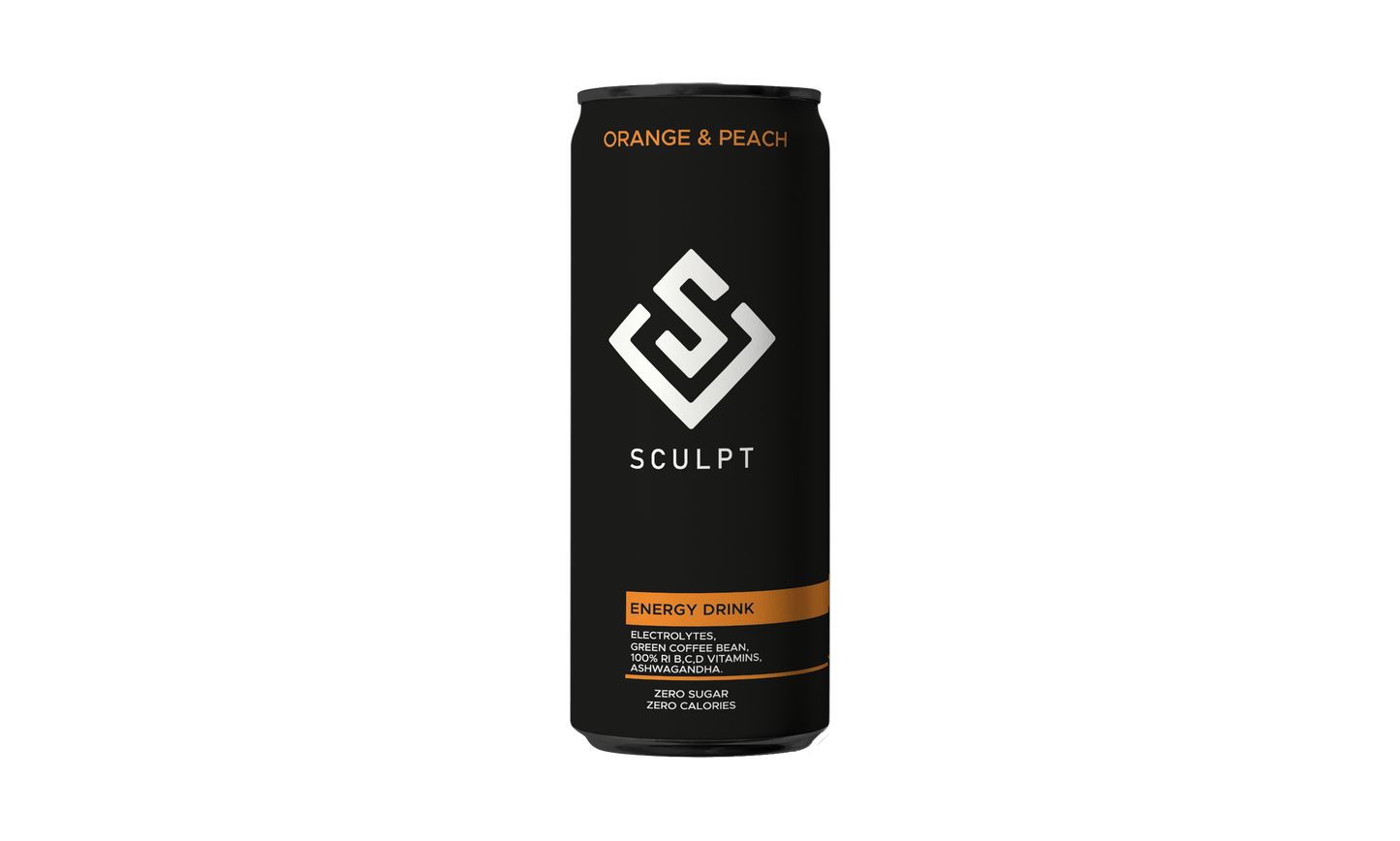 Sculpt Energy Drink Orange & Peach 12x250ml